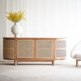 Luna Rattan Sideboard | Teak - Natural (200cm) - Originals Furniture