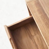 Natural Teak Tegan Bedside Table (55cm). Only available at Originals Furniture Singapore.