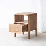 Natural Teak Tegan Bedside Table (55cm). Only available at Originals Furniture Singapore.