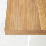 Zen Dining Table | Teak Top with Marble Base - Originals Furniture