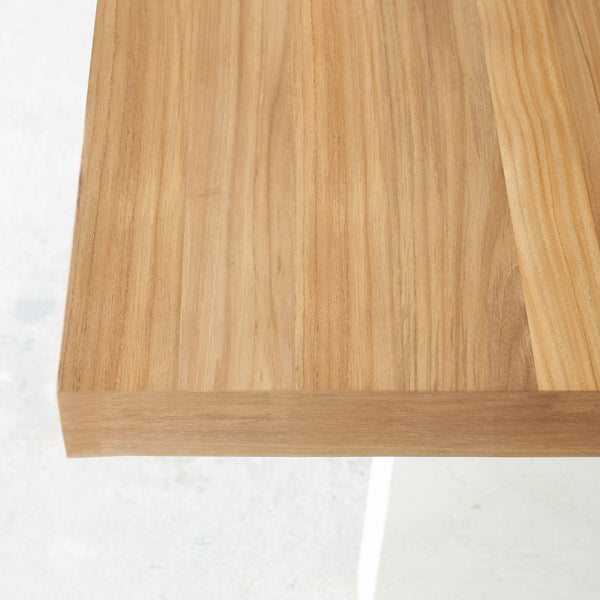 Zen Dining Table | Teak Top with Marble Base - Originals Furniture