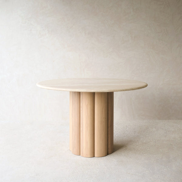 Kora Round Dining Table | Blonde Oak