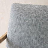 Nysse Fabric Armchair | Oak Frame - Gunmetal