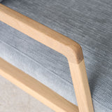 Nysse Fabric Armchair | Oak Frame - Gunmetal - Originals Furniture