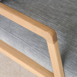 Nysse Fabric Armchair | Oak Frame - Gunmetal