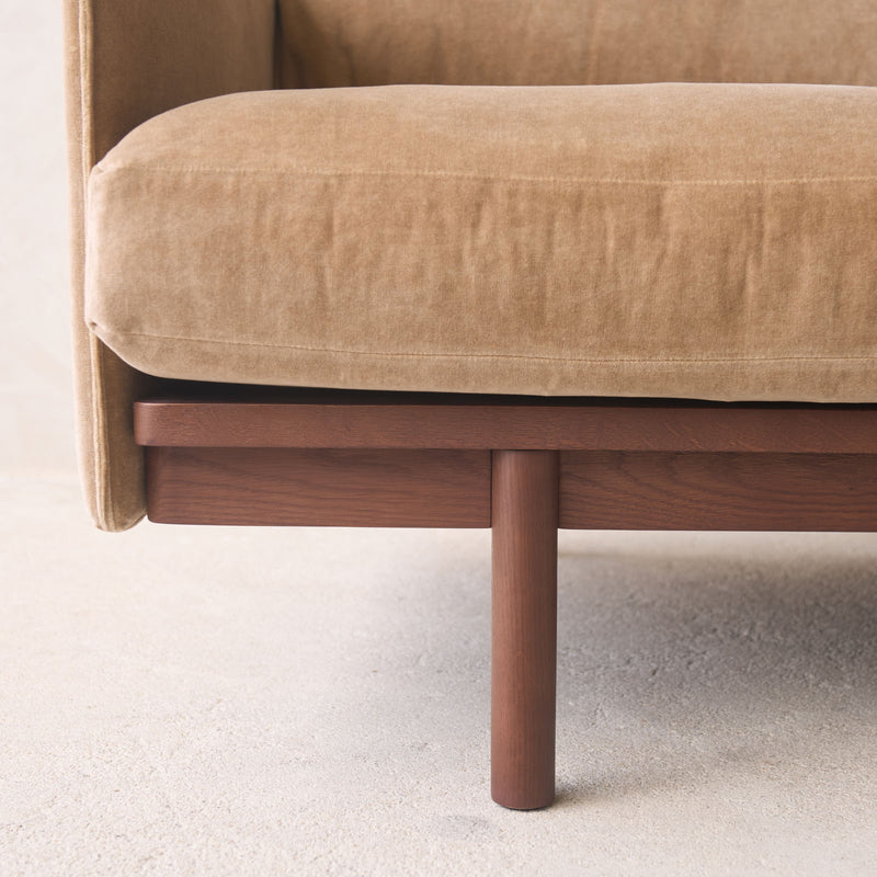Pensive Sofa | Walnut - Bespoke Fabric