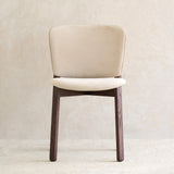 Pinta Fabric Dining Chair | Espresso Oak Frame - Ecru