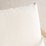 Troubadour Fabric Armchair | Blonde Oak Frame - Oyster