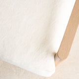 Troubadour Fabric Armchair | Blonde Oak Frame - Oyster