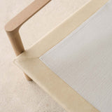 Troubadour Fabric Armchair | Blonde Oak Frame - Oyster