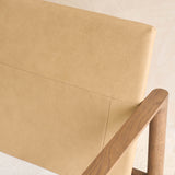 Troubadour Fabric Armchair | Latte Oak Frame - Rich Earth