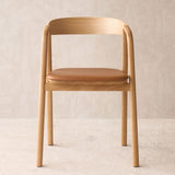 Inlay Dining Chair | Oak - Bespoke Leather