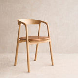 Inlay Dining Chair | Oak - Bespoke Leather