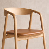 Inlay Dining Chair | Oak - Bespoke Leather