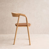 Inlay Dining Chair | Oak - Bespoke Leather