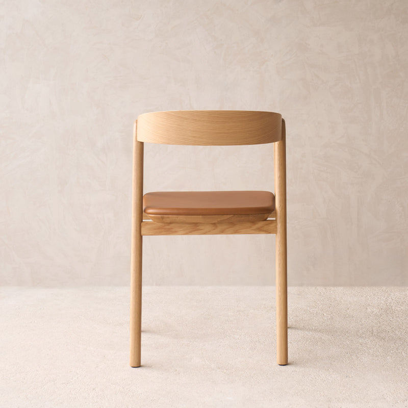 Inlay Dining Chair | Oak - Bespoke Leather