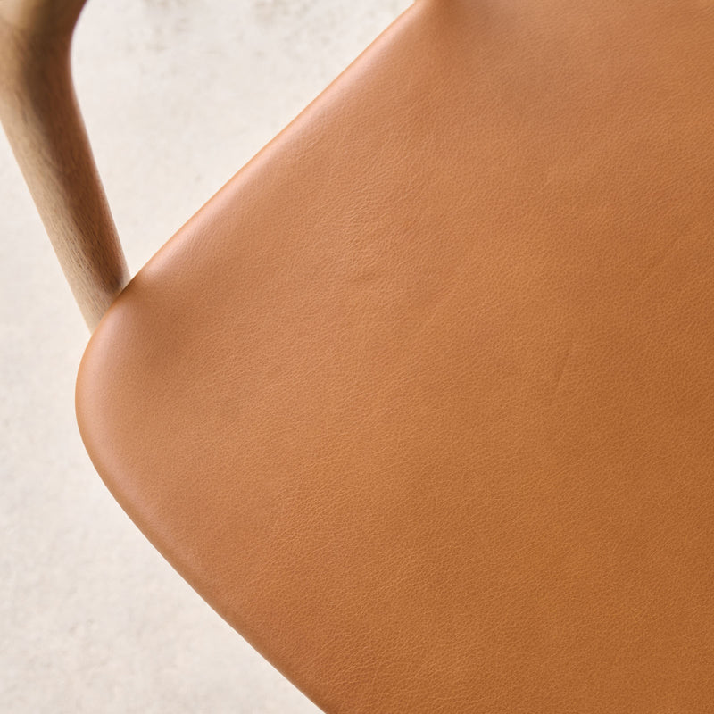 Inlay Dining Chair | Oak - Bespoke Leather