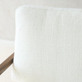 Nysse Fabric Armchair | Latte Oak Frame - Panna Cotta