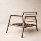 Nysse Fabric Armchair | Latte Oak Frame - Glen