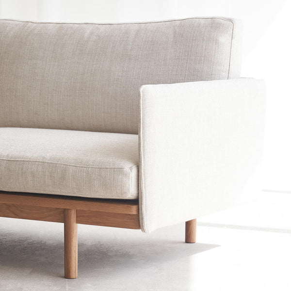 Tolv Pensive 2.5 Seater Fabric Sofa in Sand Beige Light Brown from Originals Furniture Singapore