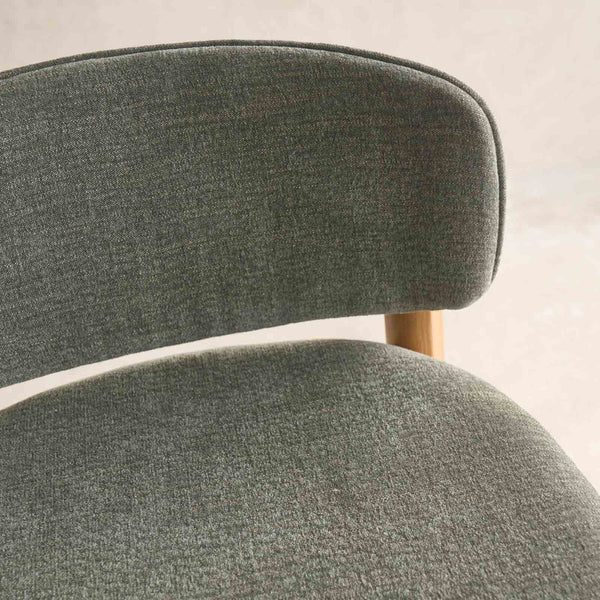 Pinta Bar Stool | Oak Frame - Bespoke Fabric