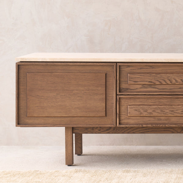 Yorke Oak TV Console | Latte Oak