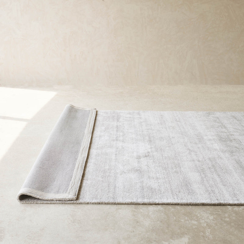 Jalal Wool Handknotted Rug | Light Grey