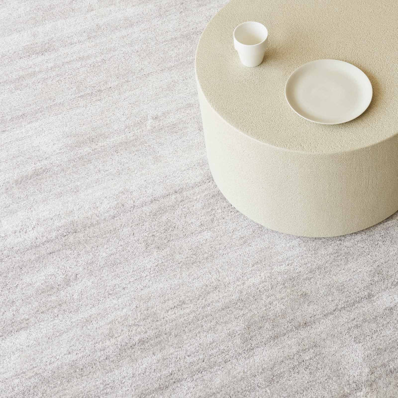 Jalal Wool Handknotted Rug | Light Grey