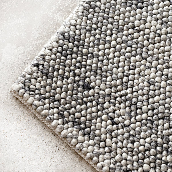 Pebble Wool Rug | Gravel