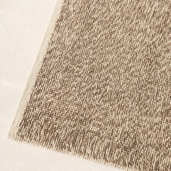 Sahara Wool & Cotton Rug | Melange Brown