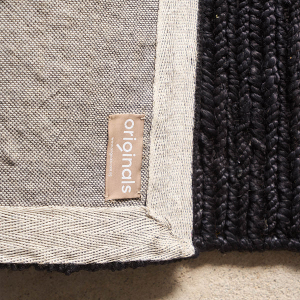 Custom Sumak Jute Rug | Black - Originals Furniture