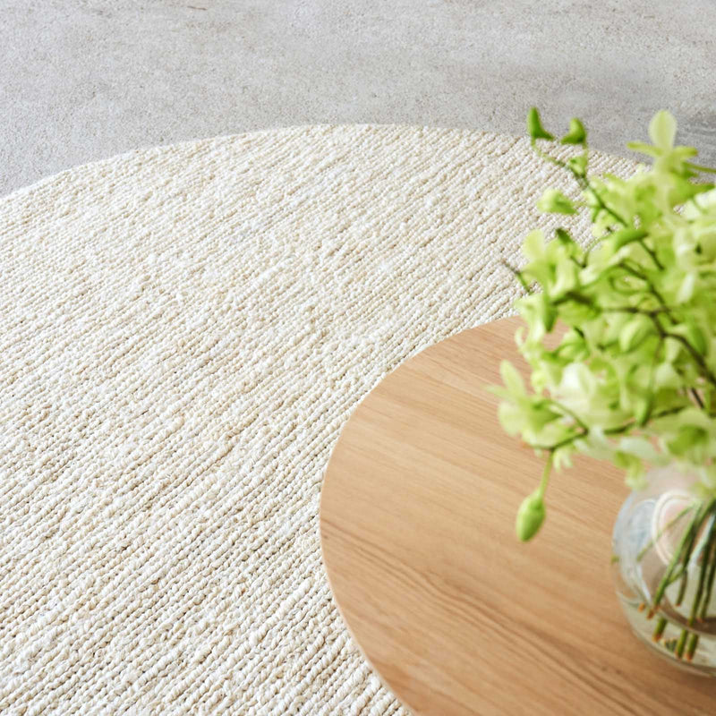 Sumak Jute Rug | Round - Sand