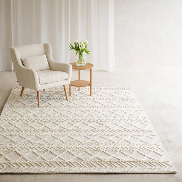 Kai Wool Rug | Natural White