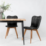 Lena Outdoor Dining Chair | Teak - Black