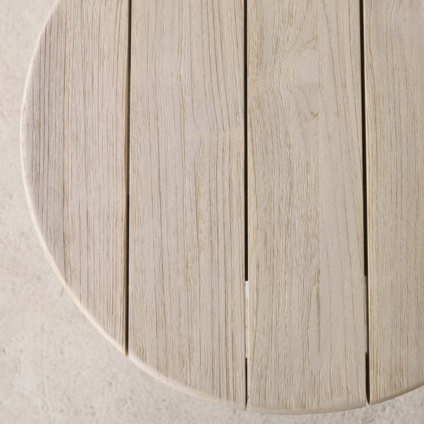 Kano Side Table | Aged Teak/Onyx