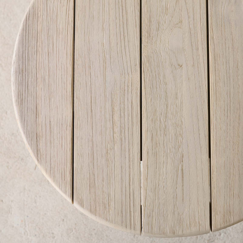 Kano Side Table | Aged Teak/Onyx