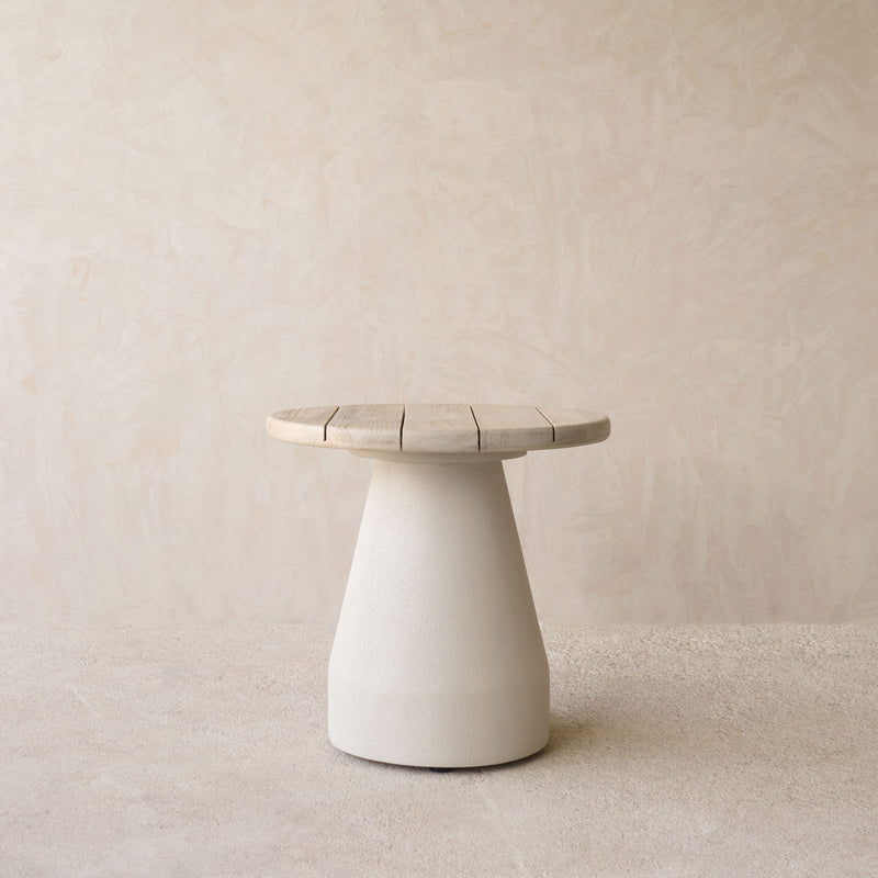 Kano Side Table | Aged Teak/Onyx