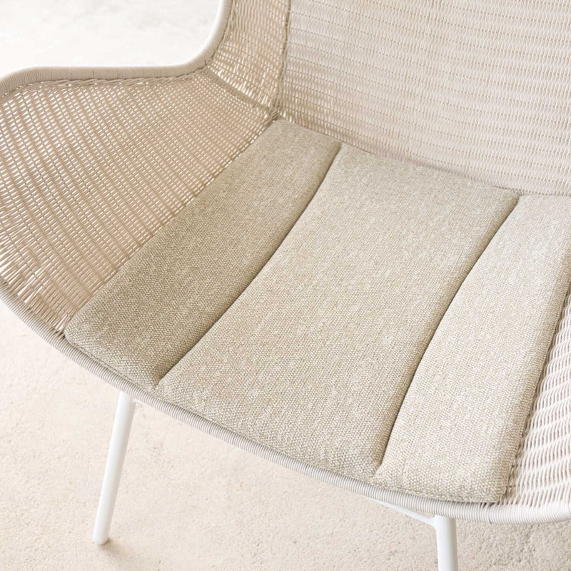 Swing Wing Chair | Chalk with Clay Cushion