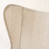 Swing Wing Chair | Chalk with Clay Cushion