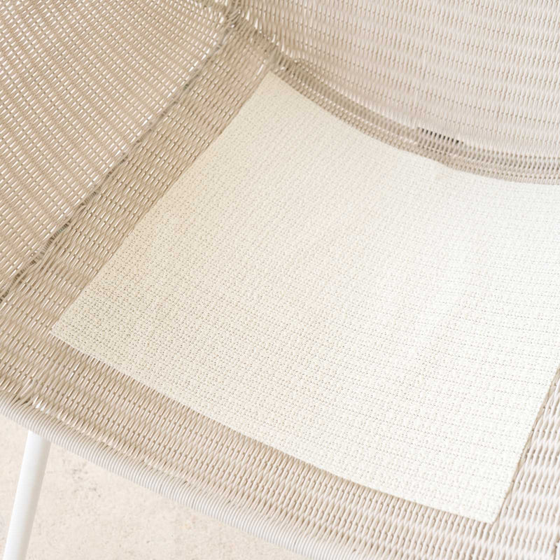 Swing Wing Chair | Chalk with Clay Cushion