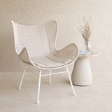 Swing Wing Chair | Chalk with Clay Cushion