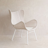 Swing Wing Chair | Chalk with Clay Cushion