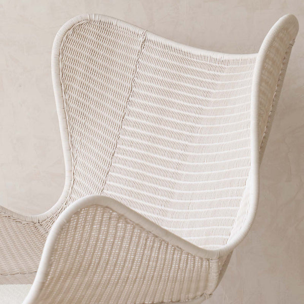 Swing Wing Chair | Chalk with Clay Cushion