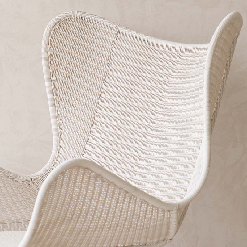 Swing Wing Chair | Chalk with Clay Cushion