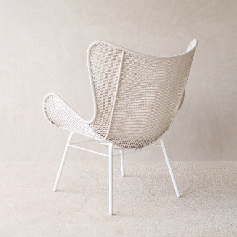 Swing Wing Chair | Chalk with Clay Cushion