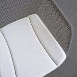 Violet Outdoor Seat Cushion | White