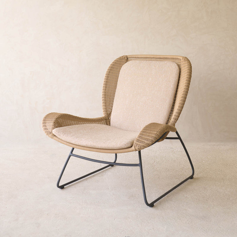 Vista Lounge Chair | Ginger/Graphite Frame with Sesame Cushions