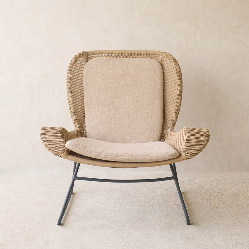 Vista Lounge Chair | Ginger/Graphite Frame with Sesame Cushions