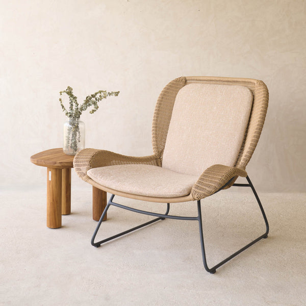 Vista Lounge Chair | Ginger/Graphite Frame with Sesame Cushions