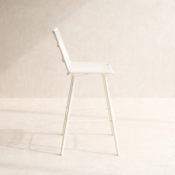 Rose Outdoor Counter Stool | Chalk